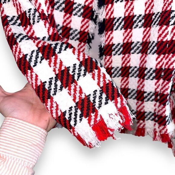 NWT Oscar De La Renta Bicolor Houndstooth Tweed Jacket Sz 14 - Picture 8 of 10